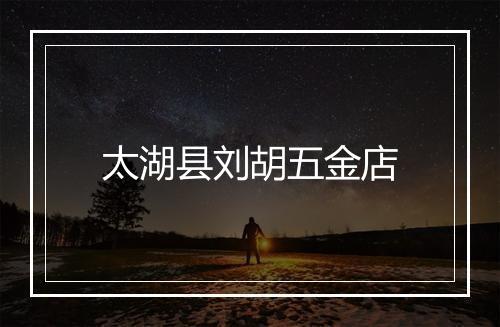 太湖县刘胡五金店