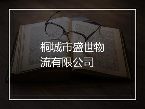 桐城市盛世物流有限公司