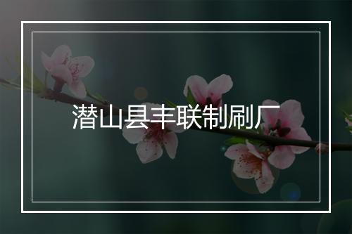 潜山县丰联制刷厂