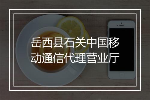 岳西县石关中国移动通信代理营业厅