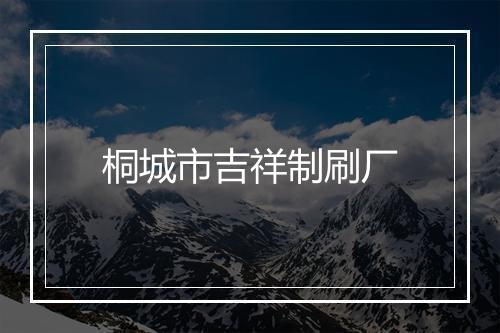 桐城市吉祥制刷厂