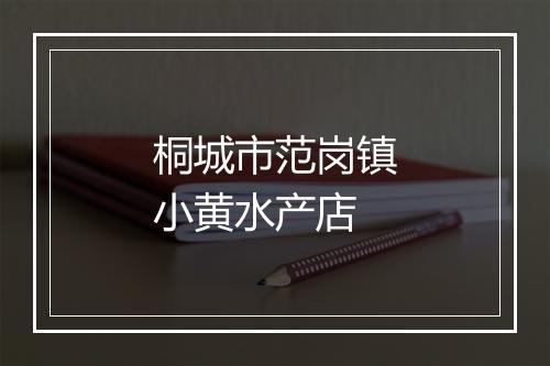桐城市范岗镇小黄水产店