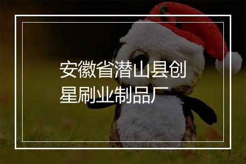 安徽省潜山县创星刷业制品厂