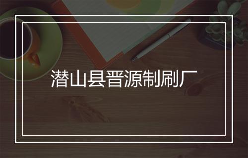 潜山县晋源制刷厂