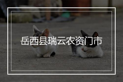 岳西县瑞云农资门市