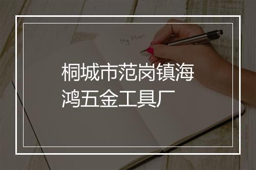 桐城市范岗镇海鸿五金工具厂