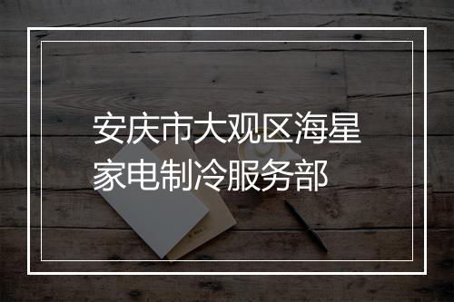 安庆市大观区海星家电制冷服务部
