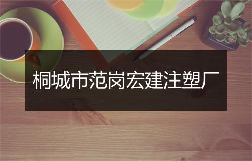 桐城市范岗宏建注塑厂