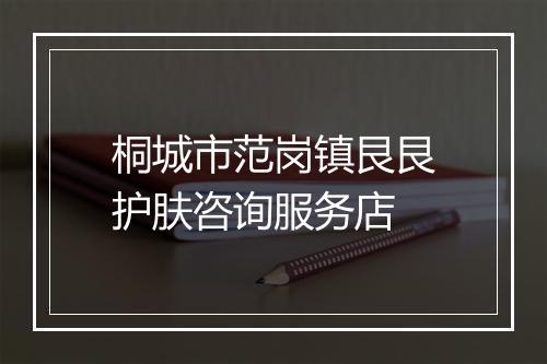 桐城市范岗镇艮艮护肤咨询服务店