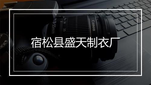宿松县盛天制衣厂