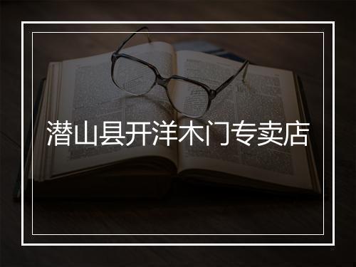 潜山县开洋木门专卖店