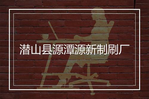 潜山县源潭源新制刷厂