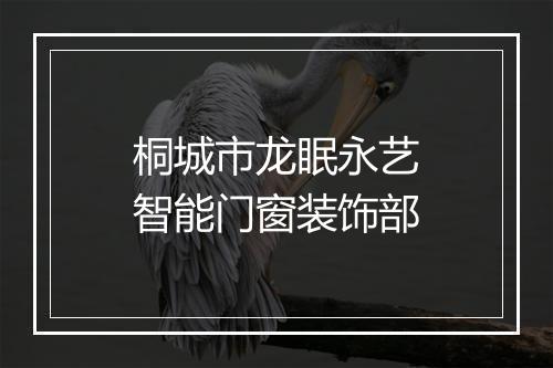 桐城市龙眠永艺智能门窗装饰部