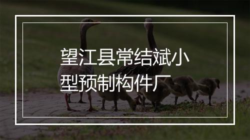 望江县常结斌小型预制构件厂
