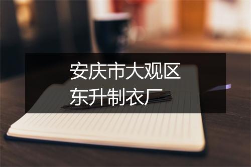 安庆市大观区东升制衣厂