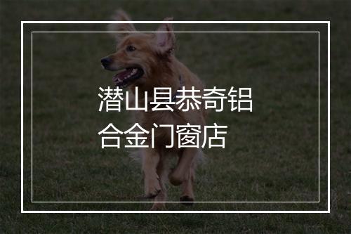 潜山县恭奇铝合金门窗店