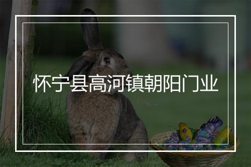 怀宁县高河镇朝阳门业