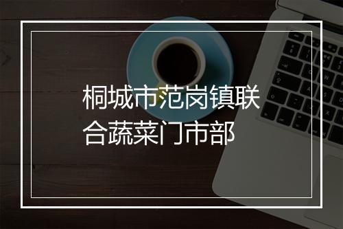 桐城市范岗镇联合蔬菜门市部