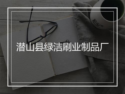 潜山县绿洁刷业制品厂