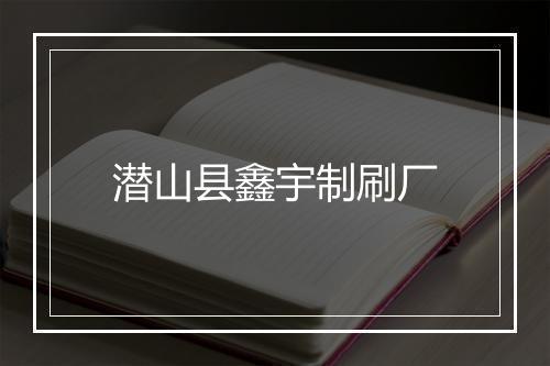 潜山县鑫宇制刷厂