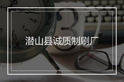 潜山县诚质制刷厂