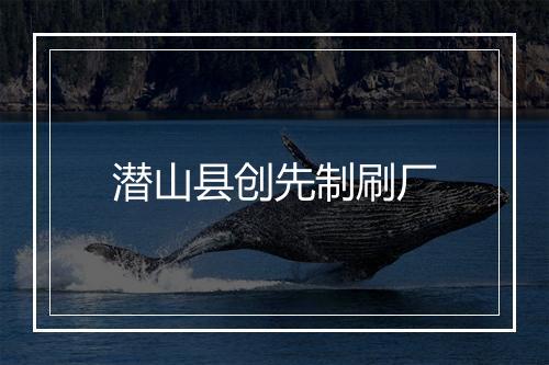 潜山县创先制刷厂