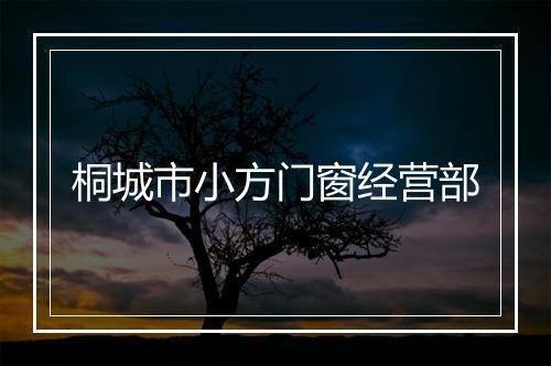 桐城市小方门窗经营部