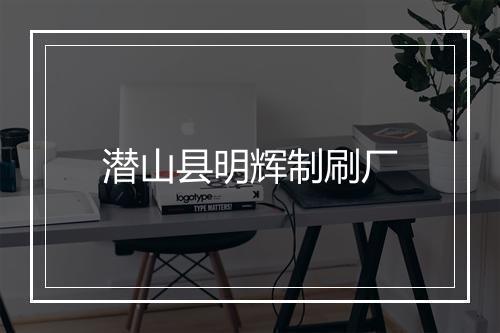 潜山县明辉制刷厂