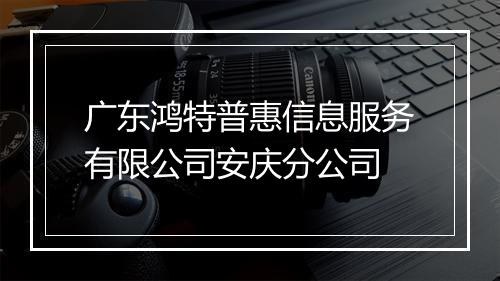 广东鸿特普惠信息服务有限公司安庆分公司