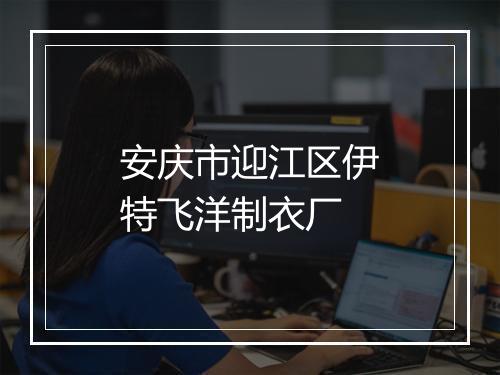 安庆市迎江区伊特飞洋制衣厂