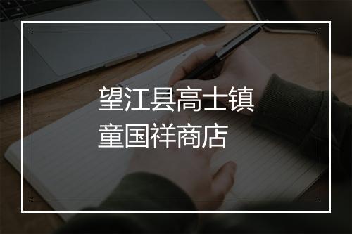 望江县高士镇童国祥商店