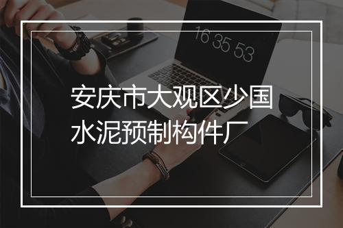 安庆市大观区少国水泥预制构件厂