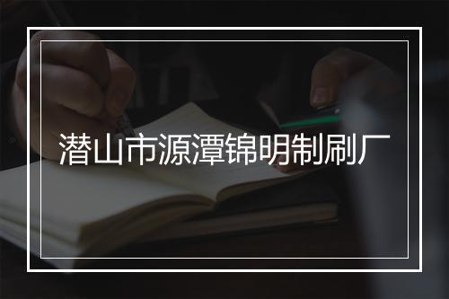 潜山市源潭锦明制刷厂