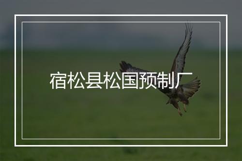 宿松县松国预制厂