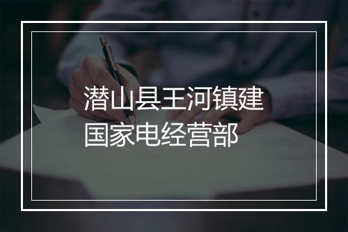潜山县王河镇建国家电经营部