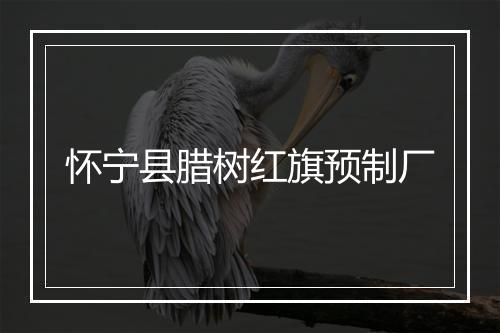 怀宁县腊树红旗预制厂