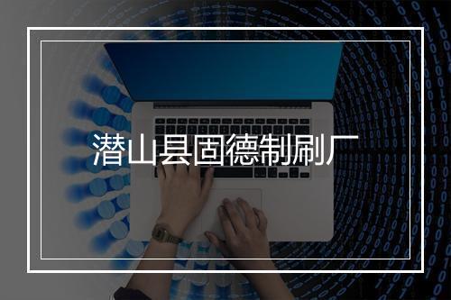 潜山县固德制刷厂