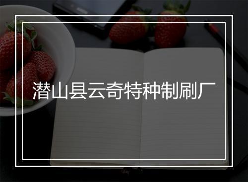潜山县云奇特种制刷厂