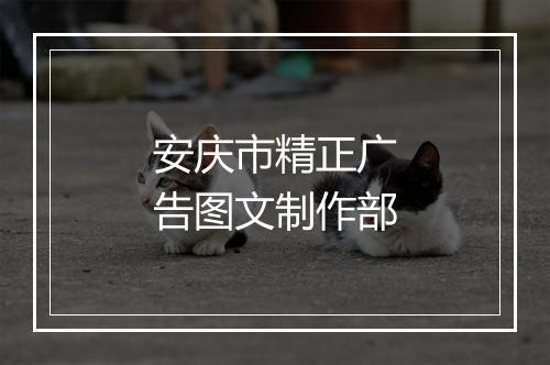 安庆市精正广告图文制作部