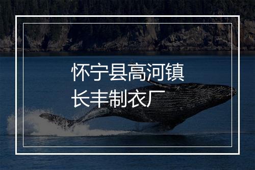 怀宁县高河镇长丰制衣厂