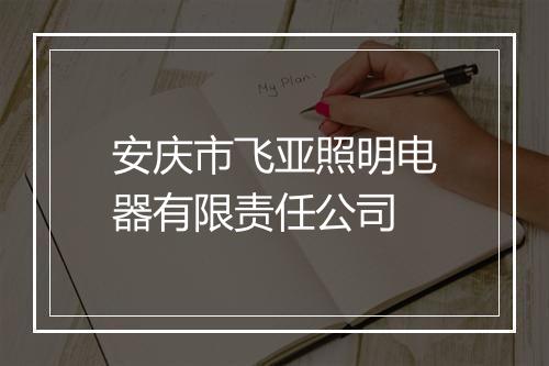 安庆市飞亚照明电器有限责任公司
