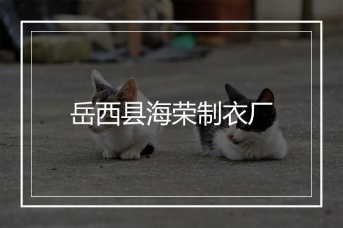 岳西县海荣制衣厂