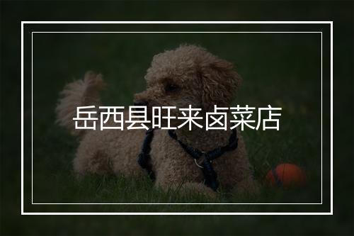 岳西县旺来卤菜店
