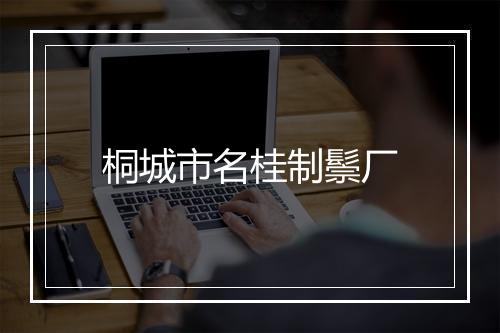 桐城市名桂制鬃厂