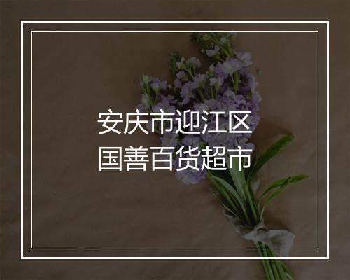 安庆市迎江区国善百货超市