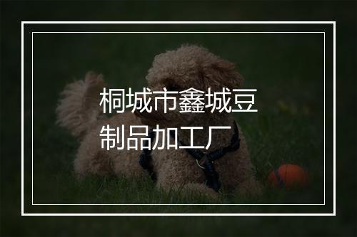 桐城市鑫城豆制品加工厂