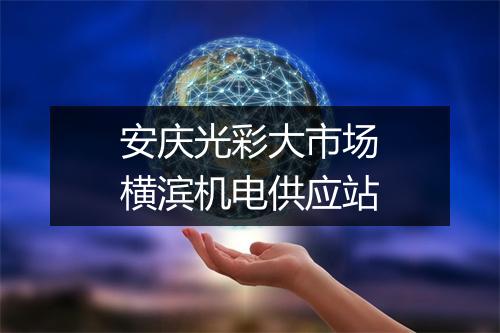 安庆光彩大市场横滨机电供应站