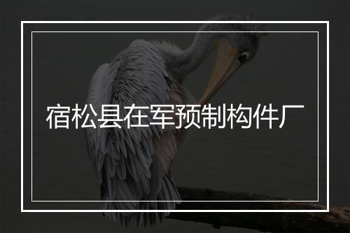 宿松县在军预制构件厂