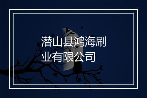 潜山县鸿海刷业有限公司