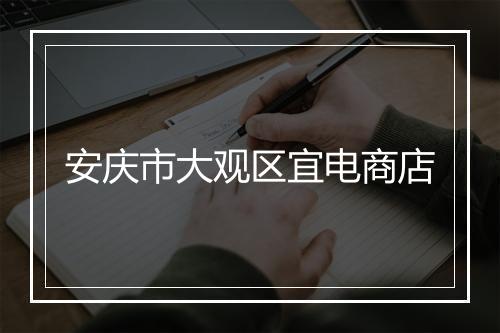 安庆市大观区宜电商店